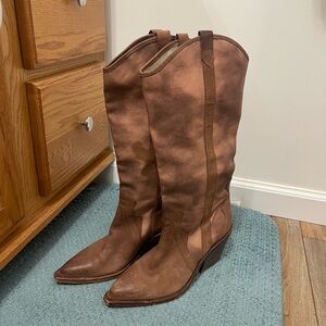 Dolce Vita Brown Western-Style Women's Boots